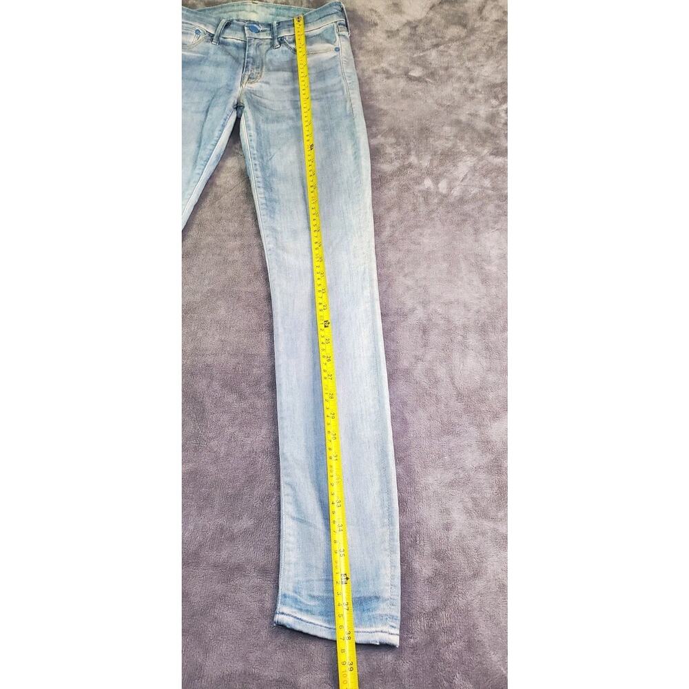 Mother Women Skinny Size 26 Blue Jeans Button Mid Rise Modern C33-12 - Picture 2 of 10